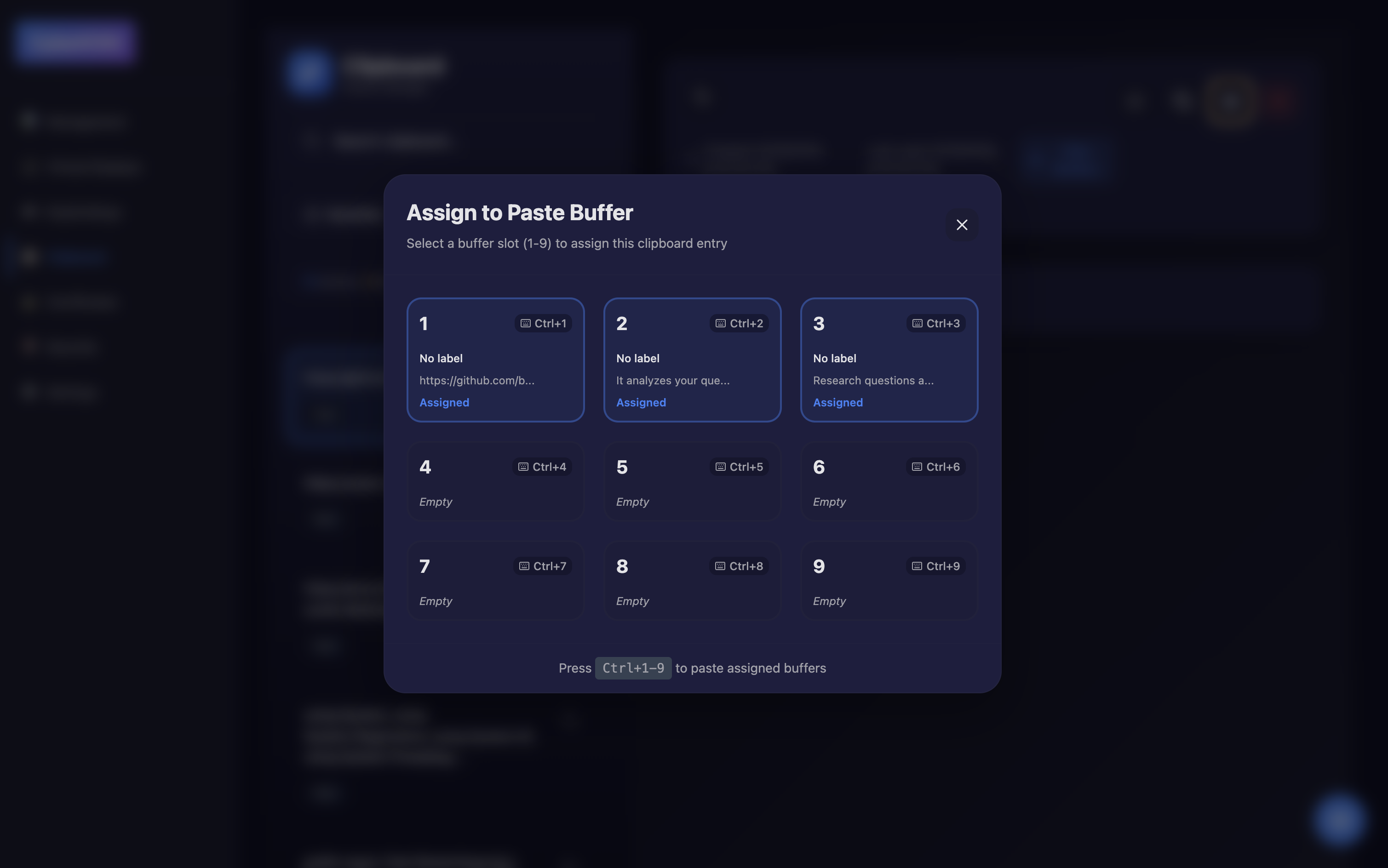 Assign Clipboard Buffer